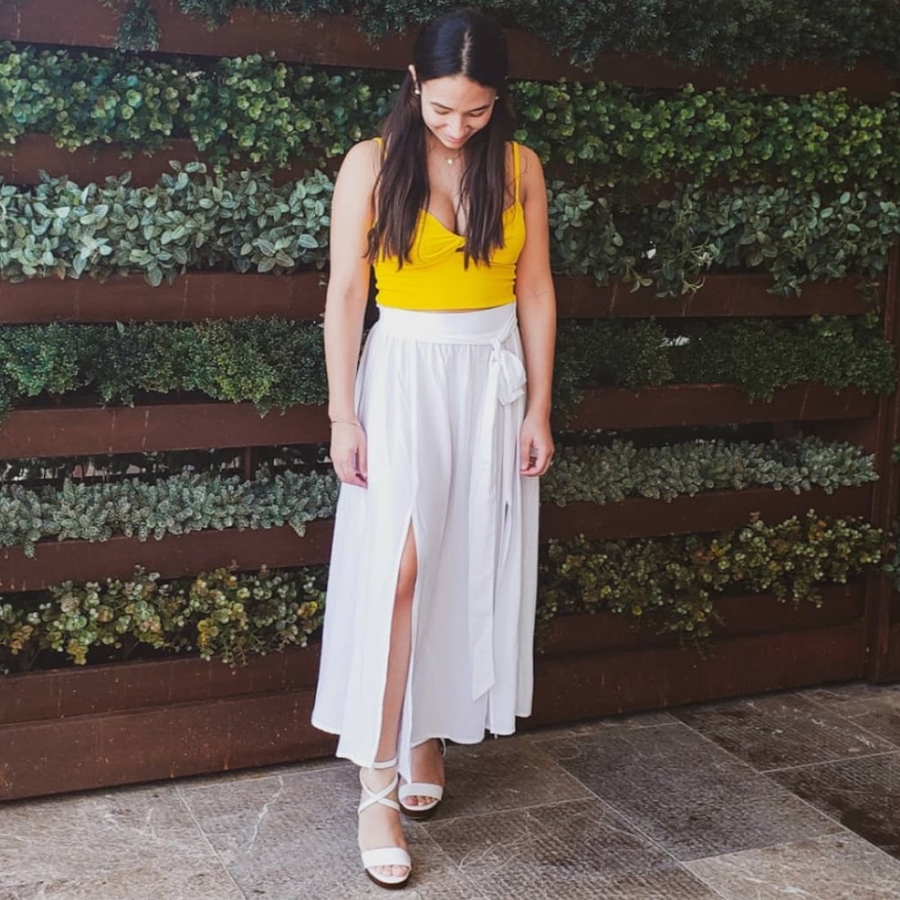 Brand shore slit skirt